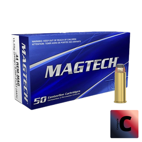 Cartouches MAGTECH 44 Rem MAG 240GR SJSP FLAT