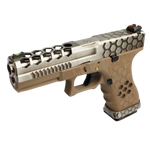 VX0110 HEX CUT TAN/SILVER AWCUSTOM