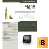Cartouches SB 7,62X39 FMJ 8G vrac x50