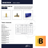 Cartouches MAGTECH 9mm Luger 124gr FMJ