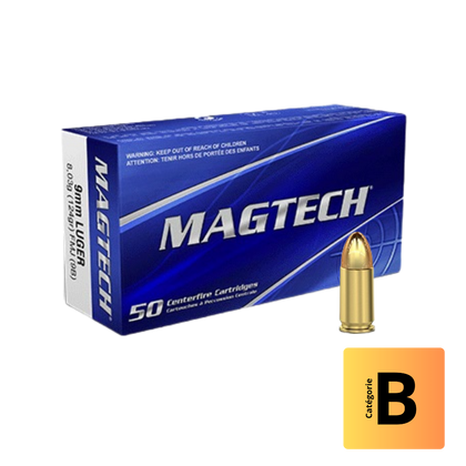 Cartouches MAGTECH 9mm Luger 124gr FMJ