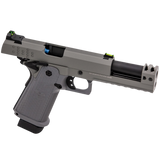Réplique airsoft pistolet GBB Raven Hi-Capa Hex-Comp Gris