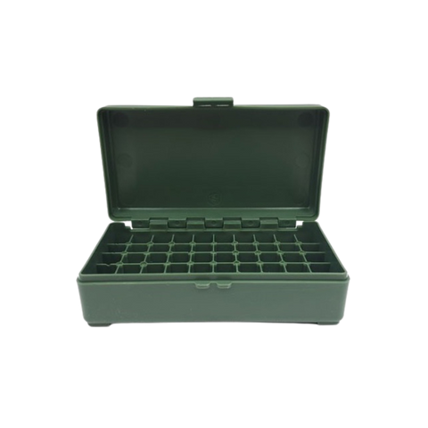 Boite de rangement vert 50 mun 9mm