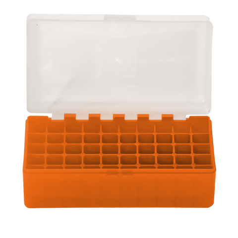 Boite de rangement Orange 50 mun Cal 223/5.56mm