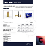 Cartouches MAGTECH 44 Rem MAG 240GR SJSP FLAT