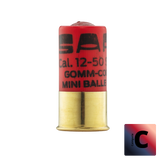 Cartouche SAPL gomme-cogne balle 12/50