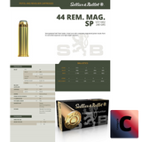 Cartouches SB 44 REM. MAG. SP 15,55g