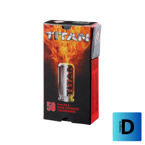 9 MM PAK à blanc TITAN X50