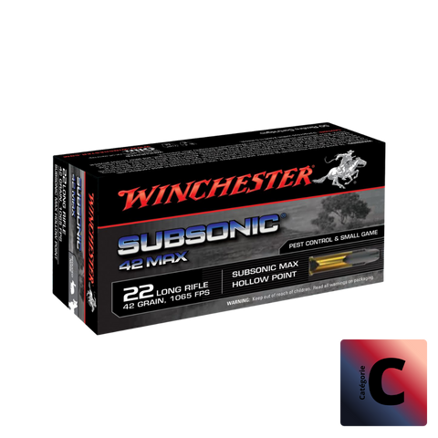 Balles 22Lr Subsonic 42 gr HP x50