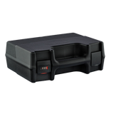 Mallette noire pour armes de poing avec fermeture à code