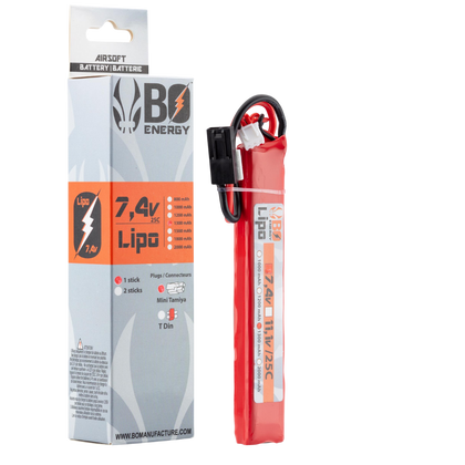 Batterie Lipo bo 7.4V 1300mah mini tamia