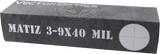 LUNETTE MATIZ 3-9X40 MIL Vector Optics