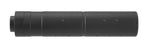 Silencieux aluminium 155mm Dot noir