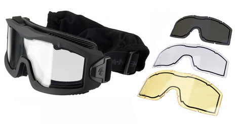 Masque série AERO Thermal noir avec 3 écrans