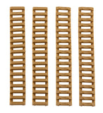 LOT 4 CACHE RAIL PICATINNY TAN